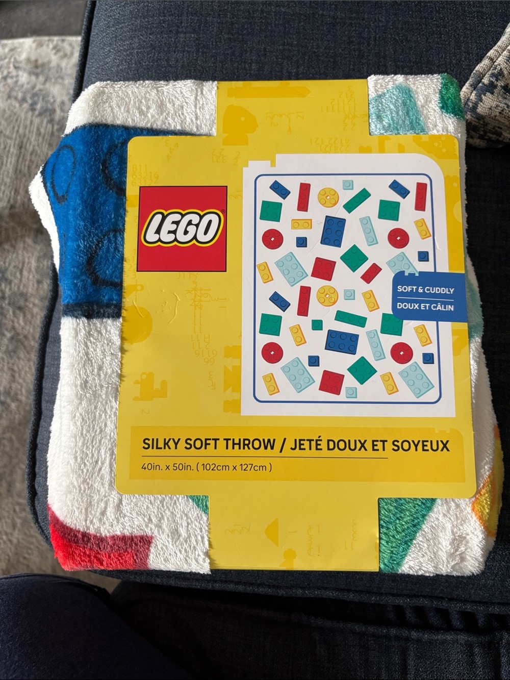 Lego throw blanket - 40” x 50” NWT NEW!